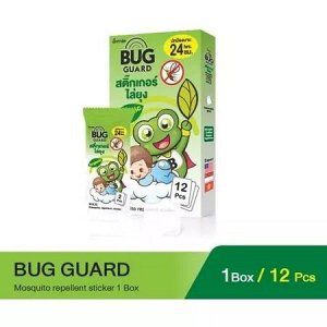 Тайский органический детский пластырь от комаров BUG GUARD 12 шт.