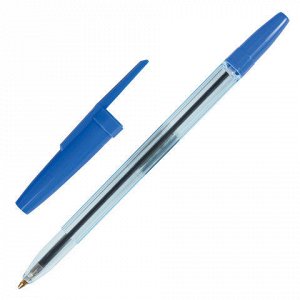 Ручка шариковая масляная STAFF Office, корпус тонированный синий, 1мм, линия 0,7мм, синяя