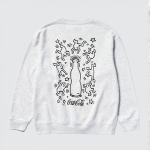 Унисекс UT Keith x coke толстовка с длинным рукавом с принтом 477982