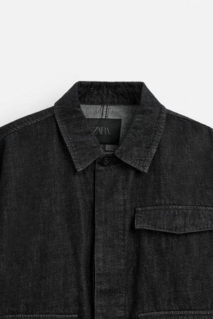 Жакет ЦВЕТ как на первом фото ДЖИНСОВАЯ РУБАШКА С КАЙМОЙ (DENIM-OVERSHIRT MIT SELVEDGE-KANTE) Верхняя рубашка свободного кроя из нестираного денима. Поначалу это придает материалу жесткий вид, который