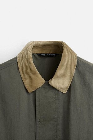 Жакет ЦВЕТ как на первом фото КУРТКА С КОНТРАСТНЫМ ВОРОТНИКОМ (JACKE MIT KONTRASTKRAGEN) Куртка прямого кроя из функциональной ткани с жатым эффектом. Воротник-лацкан из комбинированного материала и к