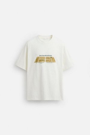 Футбока ЦВЕТ как на первом фото ФУТБОЛКА С КОНТРАСТНЫМ ПРИНТОМ (T-SHIRT MIT KONTRAST-PRINT) Футболка свободного кроя. Круглый вырез и короткие рукава. Комбинированный принт спереди, контрастного цвета
