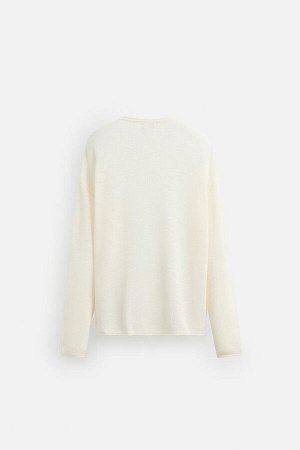 Трикотаж ЦВЕТ как на первом фото СВИТЕР СВОБОДНОГО КРОЯ СО СТРУКТУРОЙ (RELAXED-FIT-PULLOVER MIT STRUKTUR) Легкий свитер свободного кроя из смеси хлопка с 5% льна. Круглый вырез и длинные рукава. СОСТА