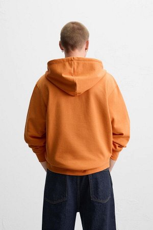 Свитшот ЦВЕТ как на первом фото КУРТКА СВОБОДНОГО КРОЯ С КАПЮШОНОМ И МОЛНИЕЙ (RELAXED FIT KAPUZENJACKE MIT REISSVERSCHLUSS) Свободного кроя толстовка с капюшоном из чесаного хлопка. Капюшон на шнурке 
