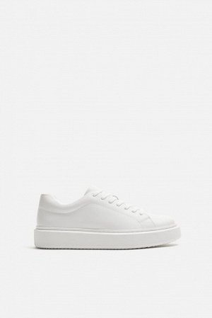 Обувь ЦВЕТ как на первом фото КОЖАНЫЕ КРОССОВКИ С ШИРОКОЙ ПОДОШВОЙ (LEDERSNEAKER MIT BREITER SOHLE) Туфли на шнуровке. Верх из кожи. Подошва того же цвета с широким вырезом. СОСТАВ МАТЕРИАЛА, ИНСТРУКЦ
