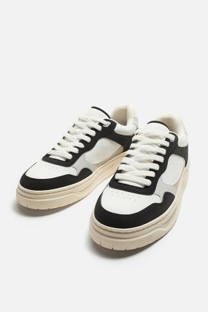 Обувь ЦВЕТ как на первом фото КРОССОВКИ В РЕТРО-СТИЛЕ (SNEAKER IM RETRO-STIL) Кроссовки в стиле ретро. Верхний материал выполнен из различных комбинаций материалов. Шнуровка с семью люверсами. Широкая