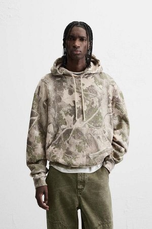 Свитшот ЦВЕТ как на первом фото ТОЛСТОВКА С КАПЮШОНОМ И АБСТРАКТНЫМ ПРИНТОМ (KAPUZENSWEATSHIRT MIT ABSTRAKTEM PRINT) Хлопковая толстовка с капюшоном и начесом внутри. Регулируемый капюшон. Длинные рук