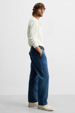 Брюки ЦВЕТ как на первом фото БРЮКИ СТАНДАРТНОГО КРОЯ – ПОТЕРТЫЙ ВИД (REGULAR-FIT-HOSE – VERWASCHENE OPTIK) Брюки прямого кроя из хлопчатобумажной парусины. Накладные карманы спереди и сзади. Выцветши