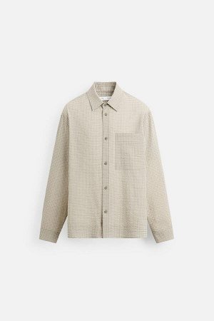 Рубашка ЦВЕТ как на первом фото РУБАШКА ИЗ ЖАККАРДОВОГО УЗОРА С РЕЛЬЕФОМ (JACQUARD-HEMD MIT RELIEF) Рубашка свободного кроя из легкой ткани с рельефом. Отложной воротник и длинные рукава с манжетой на