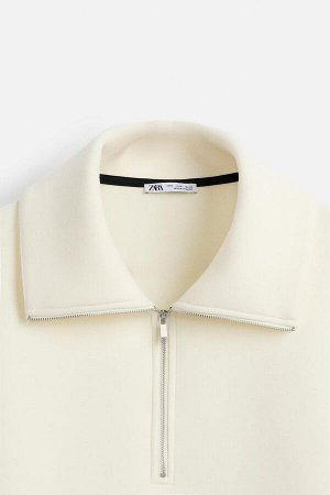 Свитшот ЦВЕТ как на первом фото ТОЛСТОВКА С МОЛНИЕЙ НА ВОРОТНИКЕ (SWEATSHIRT MIT REISSVERSCHLUSS AM KRAGEN) Свитшот свободного кроя из эластичной функциональной хлопковой ткани. Воротник-стойка с заст