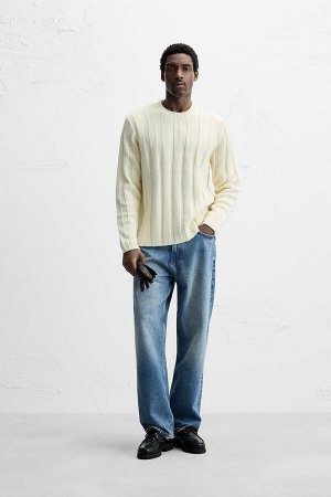 Трикотаж ЦВЕТ как на первом фото СВИТЕР С УЗОРОМ В РЕБРО (PULLOVER MIT RIPPENSTRUKTURMUSTER) Свитер свободного кроя. Круглая горловина. Длинные рукава. Ребристые манжеты. СОСТАВ МАТЕРИАЛА, ИНСТРУКЦИИ 