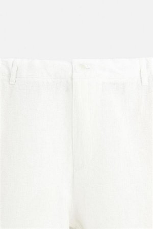 Брюки ЦВЕТ как на первом фото БРЮКИ СВОБОДНОГО КРОЯ ИЗ 100% ЛЬНА (RELAXED-FIT-HOSE AUS 100 % LEINEN) Брюки свободного кроя из льняной ткани. Эластичный, регулируемый пояс с внутренним шнурком. Передни
