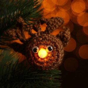 Набор для создания новогодней подвески со светом «Оленёнок»