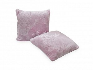 Подушка "Шарм" розовый жемчуг файбер велсофт 40х40