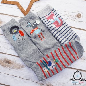 Подарочный набор милых хлопковых носочков 4 пары