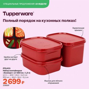 Набор контейнеров «Компакт» (2х850 мл, 1,9 л)