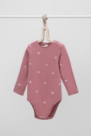 Полукомбинезон(Осень-Зима)+baby (темная пудра, бантики)