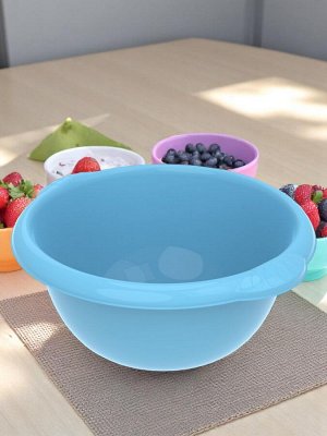 Таз (миска пластиковая) 3,5л, высота 11,8 см.