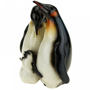 Скульптура-фигура из полистоуна "3 Пингвина" 13,5х16см (Китай)