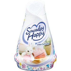 Освежитель воздуха для комнаты Sawaday Happy «Linen Softener» (гелевый) 120 г / 15