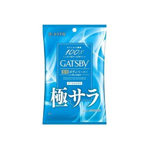 Мужской дезодорант-антиперспирант для всего тела в форме салфеток "Gatsby Body Wipes Deodorant Powder" с пудрой и охлаждающим ментолом «Освежающий цитрус» 10 шт. / 36