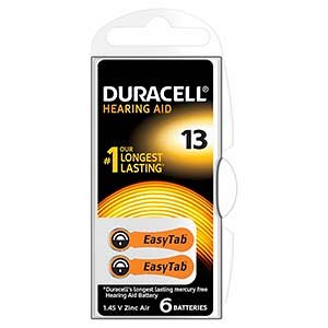 Батарейка Duracell ZA13 (для слуховых аппаратов)