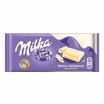 Шоколад Milka White Chocolate 100гр(плитка)