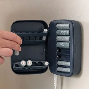 LITOSFÄR, Зарядное устройство для аккумулятора с накопителем, темно-синее