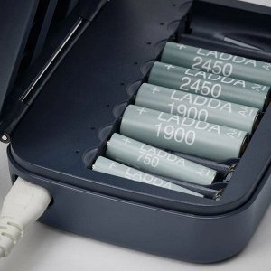 LITOSFÄR, Зарядное устройство для аккумулятора с накопителем, темно-синее
