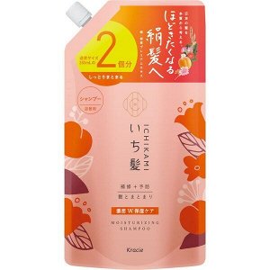 Kracie Ichikami Dense W Moisturizing Care Shampoo Refil - интенсивный увлажняющий шампунь для сухих и поврежденных волос в рефиле
