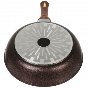 Сковорода алюминий, 26 см, антипригарное покрытие, Kukmara, Granit Ultra Red Induction, индукция, сгаи260а