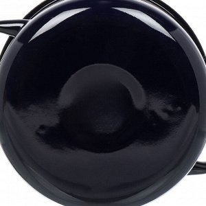 Кастрюля эмалированная сталь, 2 л, с крышкой, крышка сталь, цилиндрическая, Керченский металлургический завод, Апрель, 41715-103/6-У4