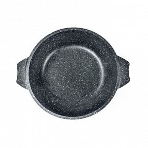 Кастрюля алюминий, антипригарное покрытие, 2 л, с крышкой, крышка стекло, Мечта, Гранит, 42701