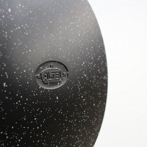 Сковорода литой алюминий, 22 см, антипригарное покрытие, Алтей, Granit Perfection black, съемная ручка, 02-2250-100