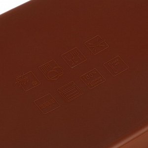 Форма для запекания силикон, 29х20х6.5 см, прямоугольная, шоколад, Daniks, Savory, Y4-4969