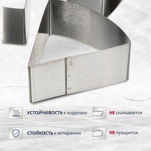 Форма для запекания сталь, 6 шт, 20х4.5 см, Y4-6407