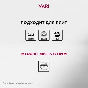 Сковорода литой алюминий, 28 см, антипригарное покрытие, Vari, Fresco Ceramica, керамическая, G31128