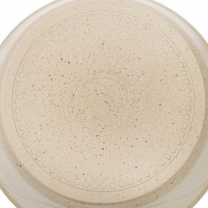 Кастрюля алюминий, антипригарное покрытие, 4 л, крышка стекло, Гурман, Estima, ГМк403 ЭБИ, бежевая, индукция