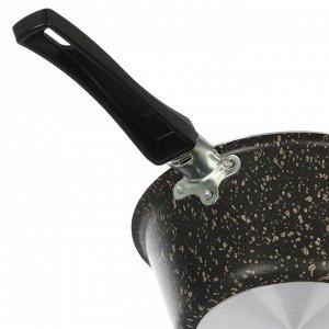 Ковш алюминий, антипригарное покрытие, 1 л, пластиковая ручка, Vari, HouseLoft, HL68116, черный гранит