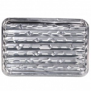 Форма для запекания алюминий, 3 шт, 15х12.4х4.4 см, прямоугольная, Grifon, 500-040