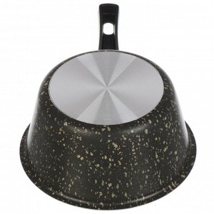 Ковш алюминий, антипригарное покрытие, 1 л, пластиковая ручка, Vari, HouseLoft, HL68116, черный гранит