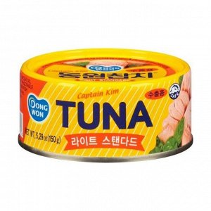 Тунец консервированный, в масле Chunk Light Tuna In Oil(ls),Dongwon, 150г