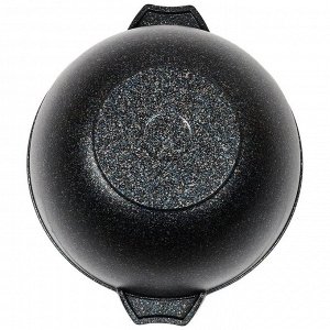 Казан алюминий, антипригарное покрытие, 4.5 л, Гранит star Induction, с крышкой, Мечта, 54803И