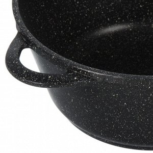 Кастрюля алюминий, антипригарное покрытие, 3 л, крышка стекло, Горница, Гранит Induction, Ик2433аг, индукция