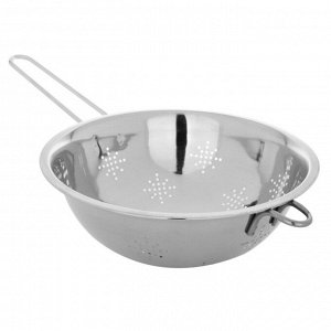 Дуршлаг нержавеющая сталь, 24 см, 2.5 л, с ручкой, Vetta, 812-012