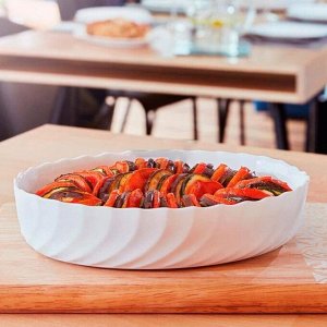 Форма для запекания стекло, 29х36х5 см, овальная, Luminarc, Smart Cuisine Trianon, Р4637