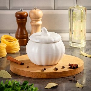 Горшок для запекания керамика, 0.68 л, 12х12х11см, Daniks, Тыква, Y4-7975