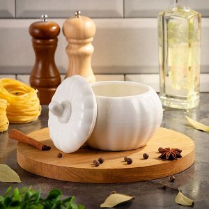 Горшок для запекания керамика, 0.68 л, 12х12х11см, Daniks, Тыква, Y4-7975