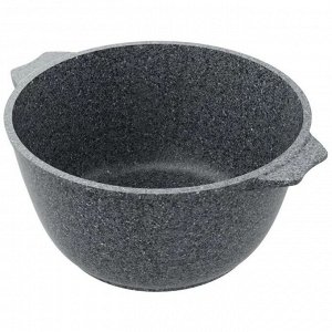 Кастрюля алюминий, антипригарное покрытие, 4 л, с крышкой, крышка стекло, Мечта, Premium grey, 44901, серая