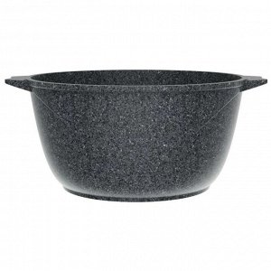 Кастрюля алюминий, антипригарное покрытие, 4 л, с крышкой, крышка стекло, Мечта, Premium grey, 44901, серая